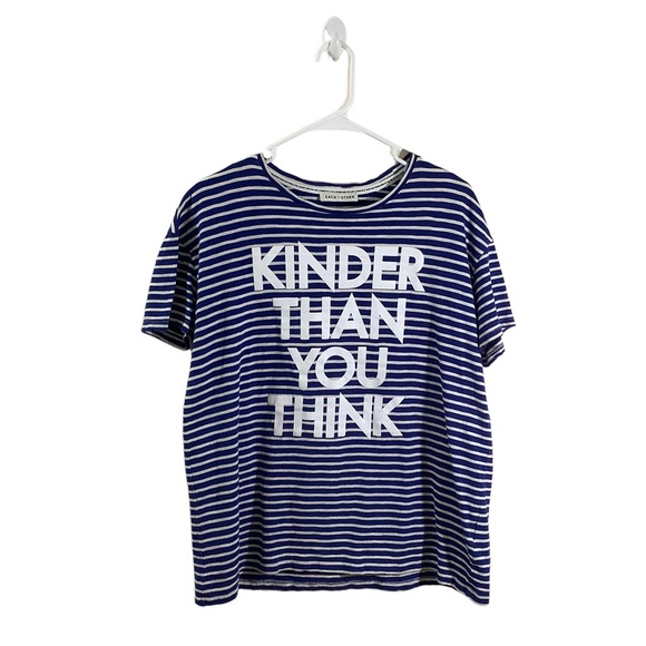 Each x Other Lim. Ed. Robert Montgomery Kinder Than You Think Striped Top - Picture 1 of 6